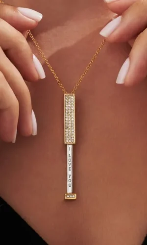 I love you necklace